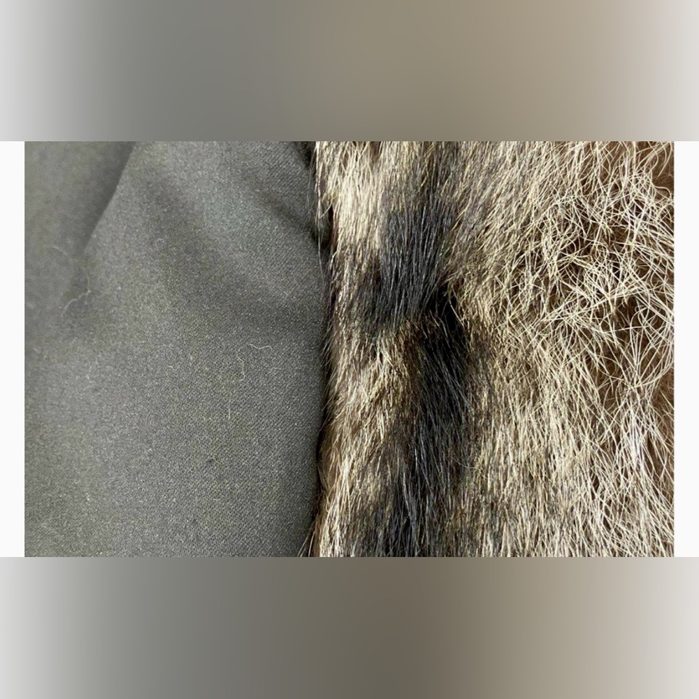 PHIL M STUPP RACCOON FUR COAT CHOCOLATE BROWN & CREAM GENUINE ❄️🎄❤️‍🔥 - Picture 3 of 8